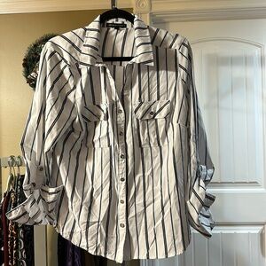 Adrienne vittadini button down shirt